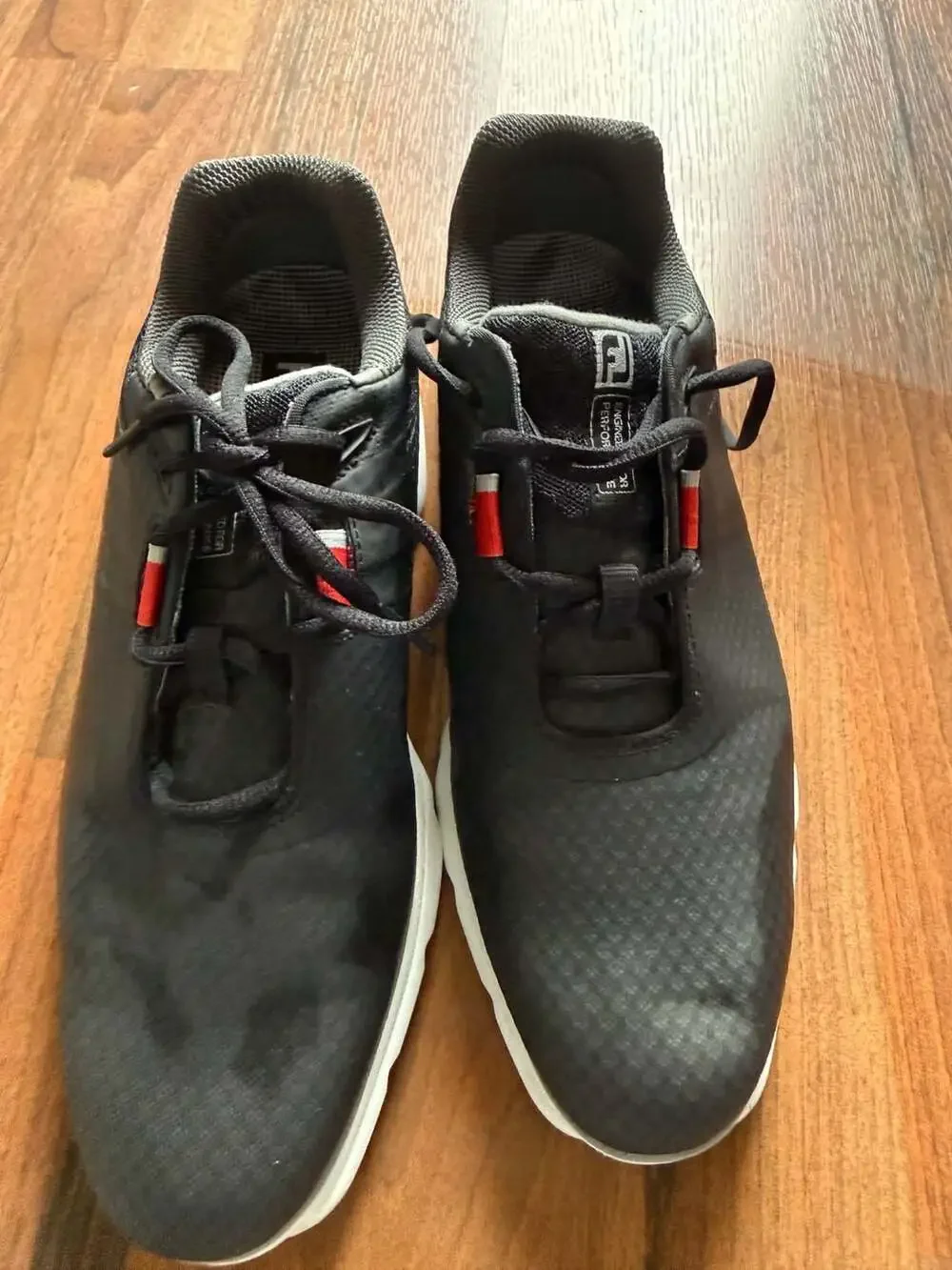 FootJoy Pro SL Sport Spikeless Golf Shoes Black Red Size 8.5 M